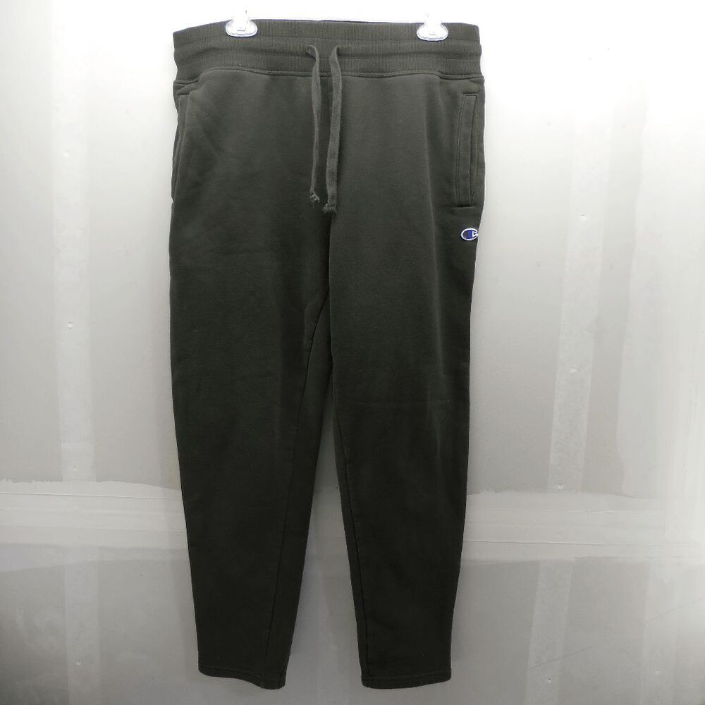 Chamption Dark Green Sweatpants Joggers Track Pants Mens Size Large EUC